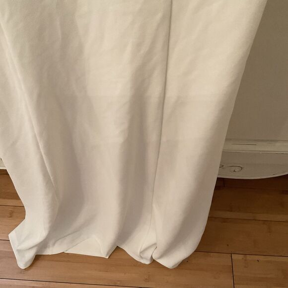 Lulus Blessed Romance Dress Women's M White Sleeveless Mermaid Maxi Button NWT - Picture 9 of 16